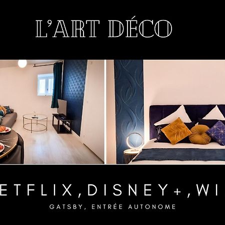 L'Art Deco 3 Etoiles Wifi, Netflix, Disney, Coeur De Bastide Villefranche-de-Rouergue Exteriér fotografie